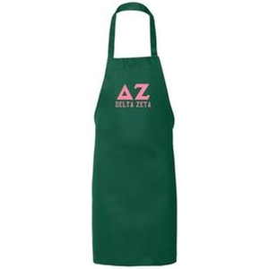 Delta Zeta Large Apron Forest Green