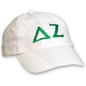 Delta Zeta Letter Hat(White)