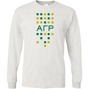 Greekgear Alpha Gamma Rho Logo Long Sleeve Tee(Light Grey)