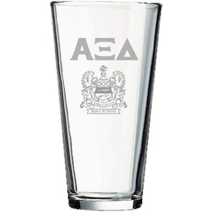 Greekgear Alpha Xi Delta Mixing Glass Transparent