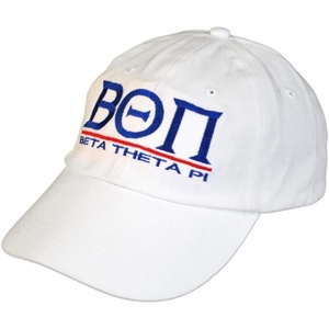 Greekgear Beta Theta PI World Famous Line Hat(White)