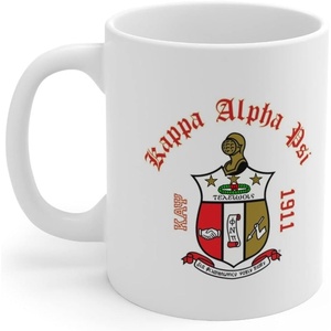 Greekgear Kappa Alpha Psi Crest & Year Ceramic Coffee Cup, 11oz