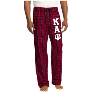 Greekgear Kappa Alpha Psi Flannel Plaid Pant – PJ’s(Red)