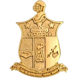 Kappa Alpha Psi 1″T Sandblast Gold Shield Lapel Pin