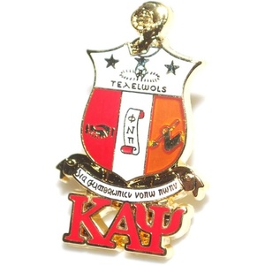 Kappa Alpha Psi 3D Color Shield w Letters Pins