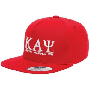 Kappa Alpha Psi Flatbill Snapback Hats Original Red