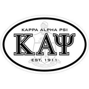 Kappa Alpha Psi Oval Crest Bumper Sticker