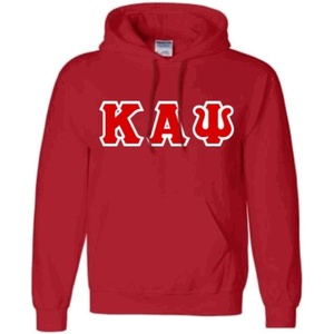 Kappa Alpha Psi Sewn Lettered Sweatshirts(Red)