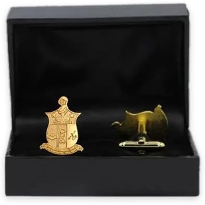 Kappa Alpha Psi Shield Gold Look Cuff Links