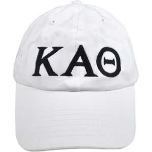 Kappa Alpha Theta Greek Letter Hat(White)