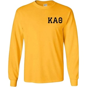 Kappa Alpha Theta World Famous Crest Long Sleeve T-Shirt(Yellow)