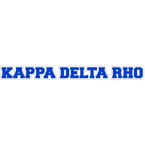 Kappa Delta Rho Long Window Sticker