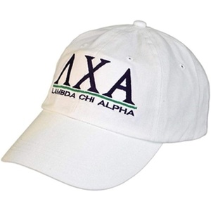 Lambda Chi Alpha World Famous Line Hat(White)