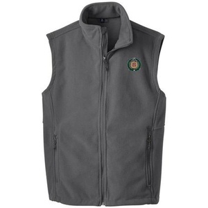 Omega Psi Phi Fleece Crest – Shield Vest(Dark Gray)