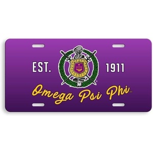 Omega Psi Phi License Cover Purple