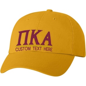 Personalized PI Kappa Alpha Pike Greek Line Hat(Gold)