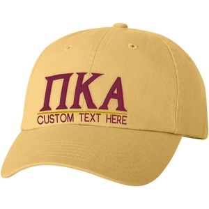 Personalized PI Kappa Alpha Pike Greek Line Hat(Yellow)