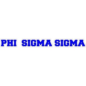 Phi Sigma Sigma Long Window Sticker