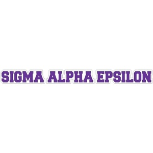 Sigma Alpha Epsilon SAE Long Window Sticker