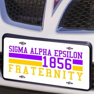 Sigma Alpha Epsilon SAE Year License Plate
