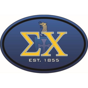 Sigma Chi Color Oval Decal