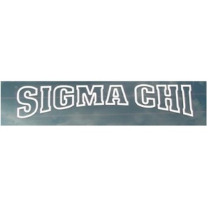 Sigma Chi Window Decal
