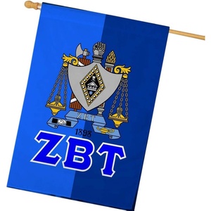 Zeta Beta Tau ZBT Crest House Flag