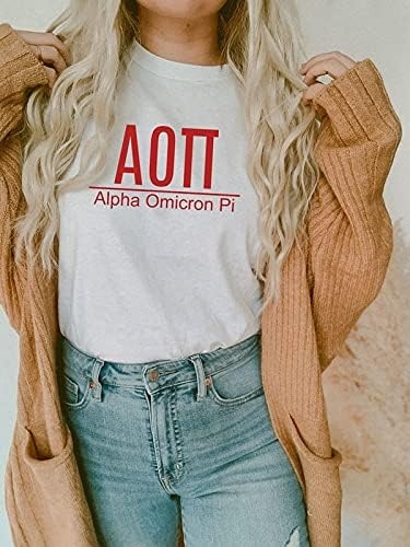 image:imageGreekgear Alpha Omicron Pi Heavyweight TShirtWhite