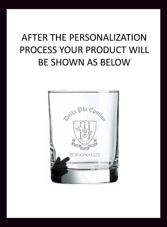 image:imageGreekgear Delta Phi Epsilon DPHIE Old Style Glass Transparent