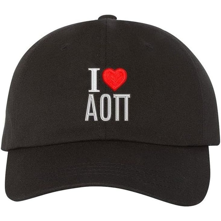 image:imageAlpha Omicron Pi I Love Hat Black