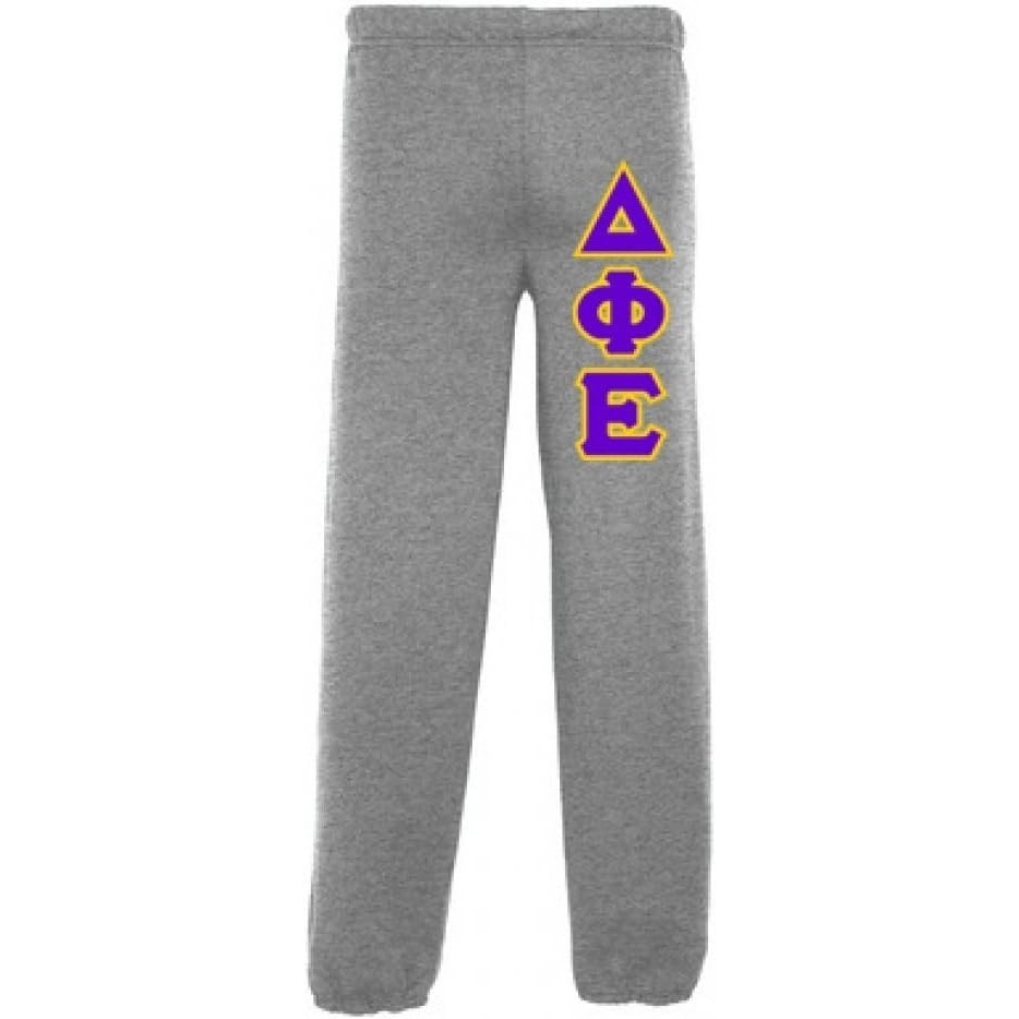 image:imageDelta Phi Epsilon DPHIE Lettered SweatpantsSports Grey