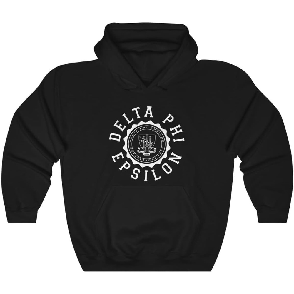 image:imageGreekgear Delta Phi Epsilon Unisex College Seal HoodieBlack