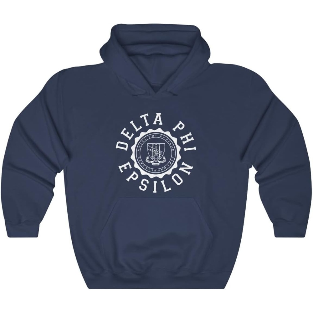 image:imageGreekgear Delta Phi Epsilon Unisex College Seal HoodieNavy
