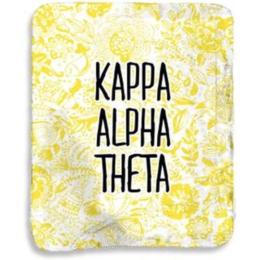 image:imageGreekgear Kappa Alpha Theta Floral Sherpa Lap Blanket