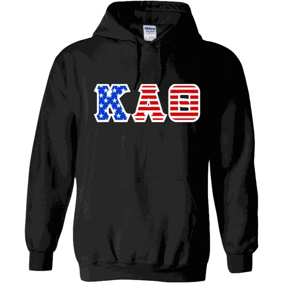 image:imageKappa Alpha Theta Greek Letter American Flag HoodieBlack