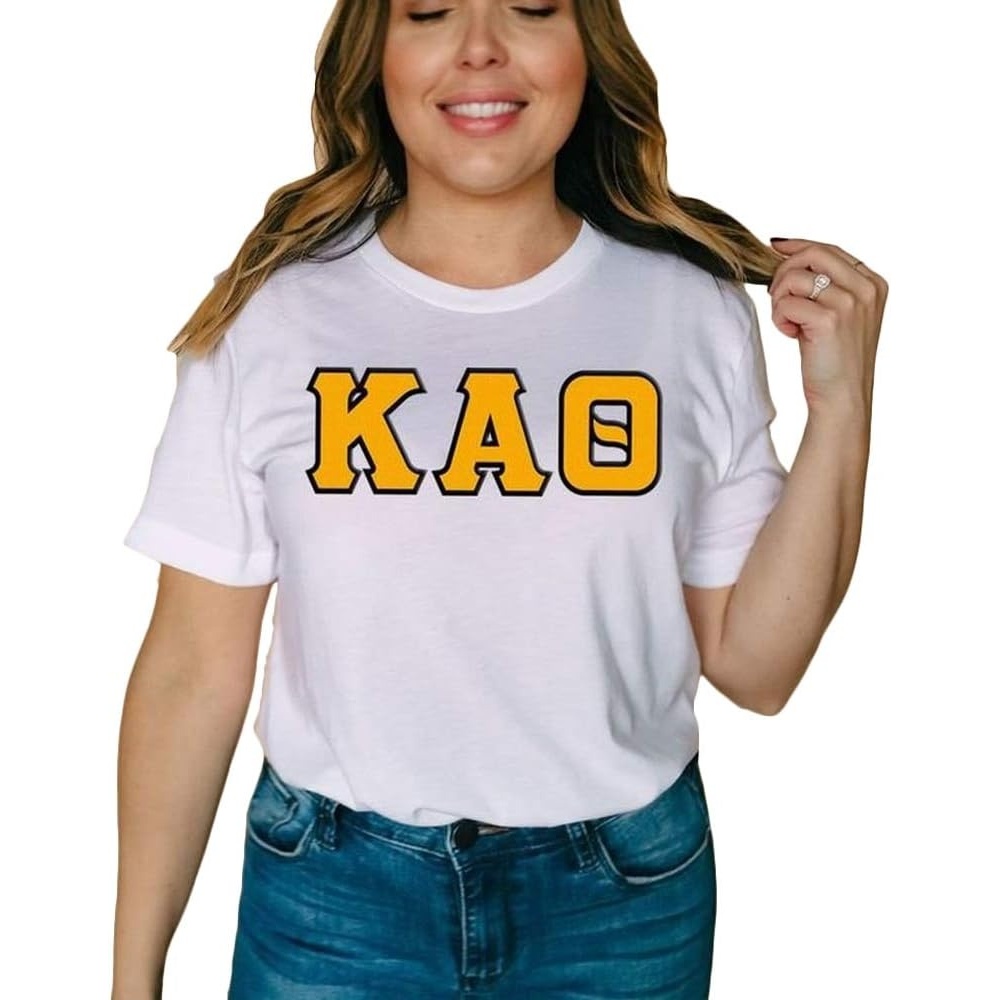 image:imageKappa Alpha Theta Lettered TeeWhite