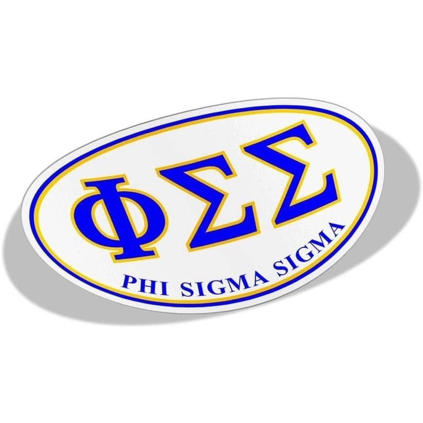 image:imagePhi Sigma Sigma Greek Letter Oval Decal