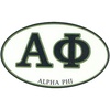 Alpha Phi Euro Style Sticker