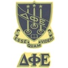Delta Phi Epsilon DPHIE Crest Decals