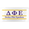 Delta Phi Epsilon DPHIE Lettered Lines License Covers