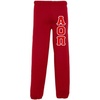 Greekgear Alpha Omicron Pi AOII Lettered Sweatpants(Red)