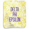 Greekgear Delta Phi Epsilon DPHIE Floral Sherpa Lap Blanket