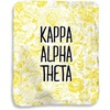 Greekgear Kappa Alpha Theta Floral Sherpa Lap Blanket