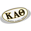 Kappa Alpha Theta Greek Letter Oval Decal