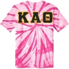 Kappa Alpha Theta Lettered Tie-Dye T-Shirts(Pink)
