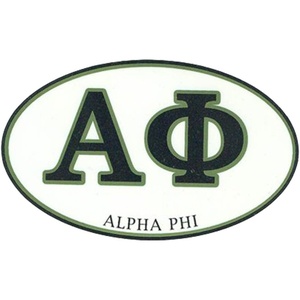 Alpha Phi Euro Style Sticker