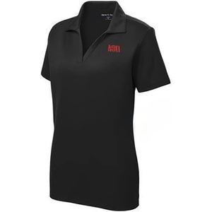 Greekgear Alpha Omicron Pi AOII Emblem Polo(Black)