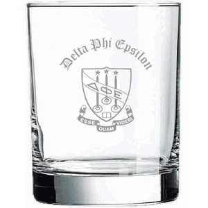 Greekgear Delta Phi Epsilon DPHIE Old Style Glass Transparent