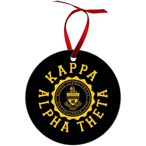 Kappa Alpha Theta Shield Christmas Ornaments