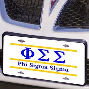 Phi Sigma Sigma Lettered Lines License Cover
